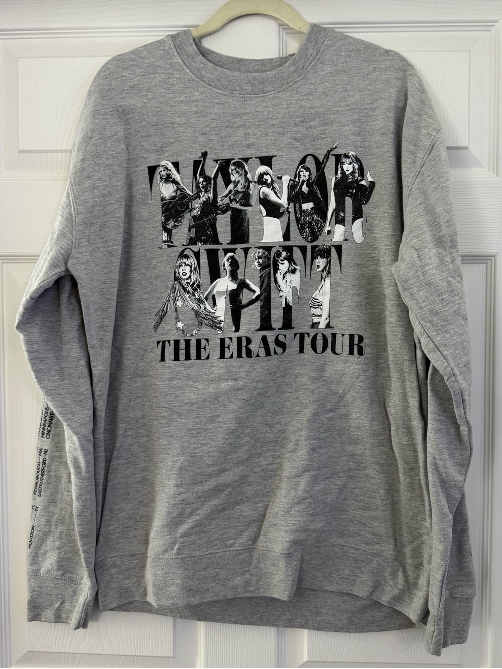 Taylor Swift The Eras Tour Gray Crewneck Sweatshirt XL